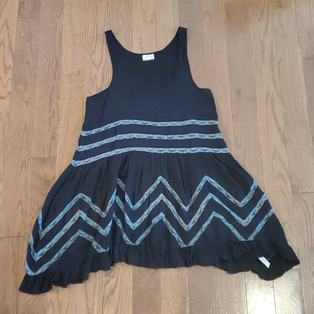 Free People Voile and Lace Trapeze Slip Dress